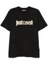 Just Cavalli Logo-print T-shirt In Black