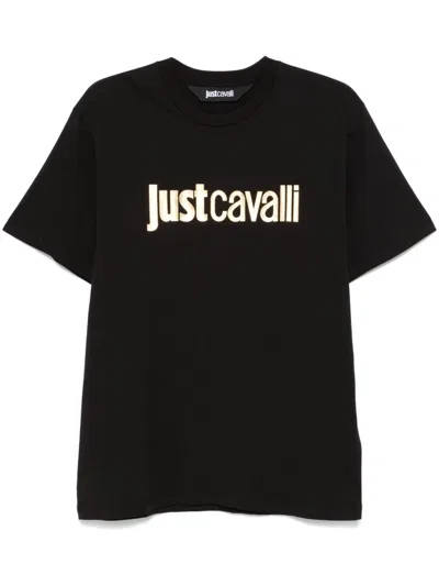Just Cavalli Logo-print T-shirt In Black