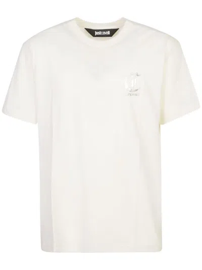 Just Cavalli Logo-print T-shirt In White