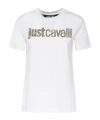 Just Cavalli Woman T-shirt White Size Xs Cotton In White
