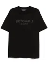 Just Cavalli Logo-print T-shirts In Black