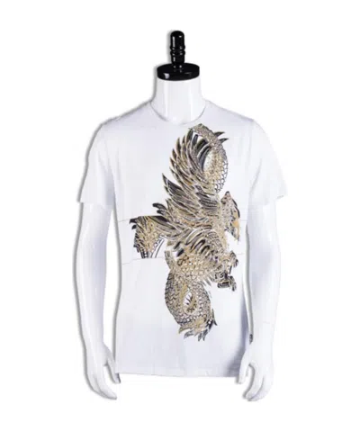 Just Cavalli Logo Printed T-shirt In White