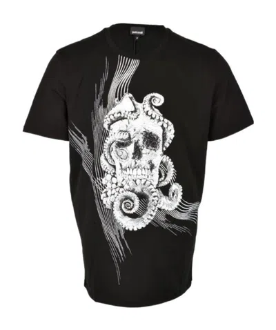 Just Cavalli Logo Short-sleeved T-shirt In Black