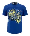 Just Cavalli Logo Short-sleeved T-shirt In Blue