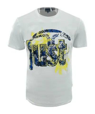 Just Cavalli Logo Short-sleeved T-shirt In Gray