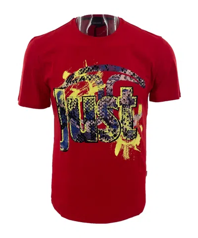 Just Cavalli Logo Short-sleeved T-shirt In Red