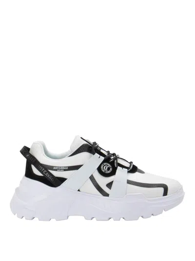 Just Cavalli Logo Sneakers In White