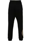 Just Cavalli Logo-stamp Cotton Track Pants In Black
