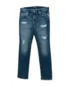 Just Cavalli Logo Straight Jeans In Blue