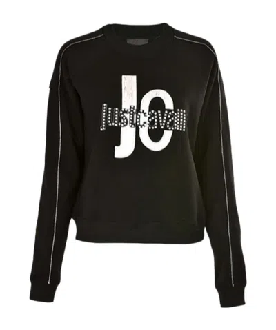 Just Cavalli Logo Sweater In Black