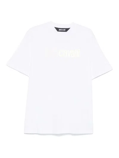 Just Cavalli Logo T-shirt In White
