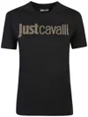 Just Cavalli Logo T-shirt In Black