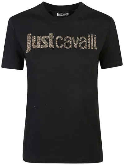 Just Cavalli Logo T-shirt In Black