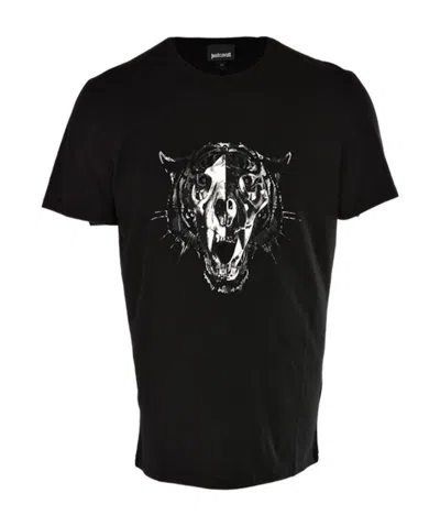 Just Cavalli Logo T-shirt In Black