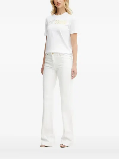 Just Cavalli Logo T-shirt In White
