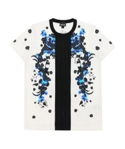 Just Cavalli Logo T-shirt In White