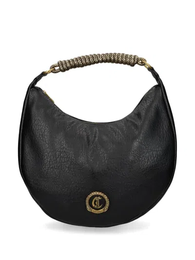 Just Cavalli Logo Tote Bag In 黑色