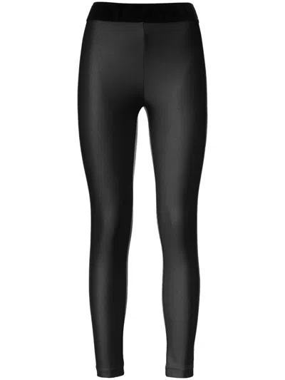 Just Cavalli Logo-waistband Leggings In Black