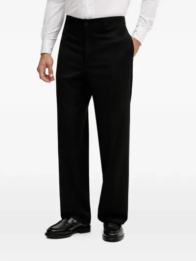 Just Cavalli Logo-waistband Trousers In Black