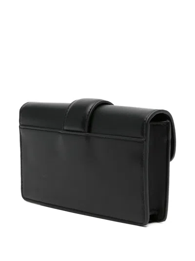 Just Cavalli Logo-detail Clutch Bag In Black