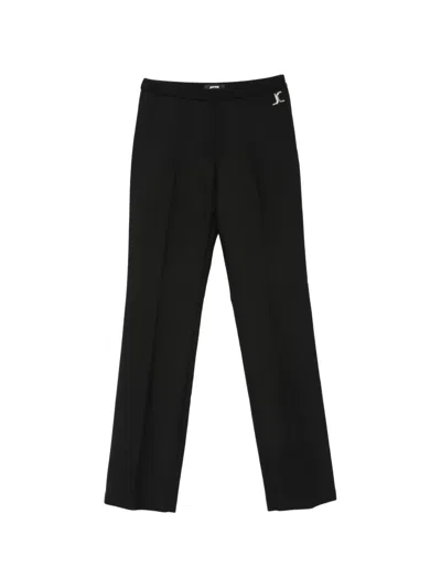 Just Cavalli Logo-detail Trousers In Black