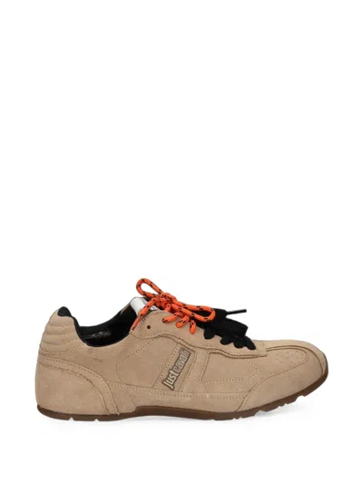 Just Cavalli Logo-plaque Panelled Sneakers In Multi