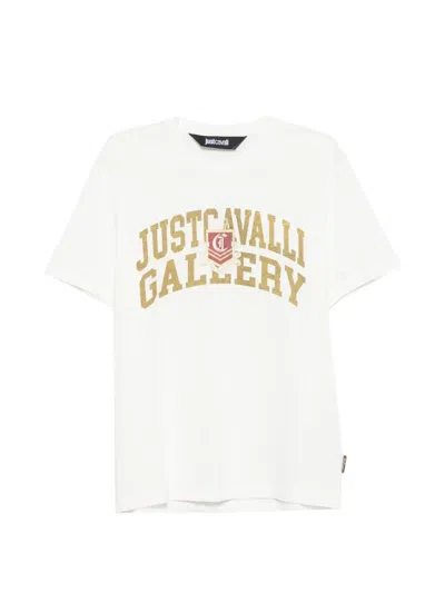 Just Cavalli Logo-print T-shirt In 화이트