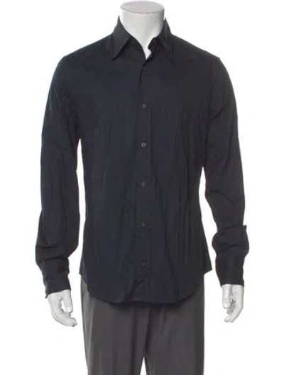 Pre-owned Just Cavalli Long Sleeve Dress Shirt In Black