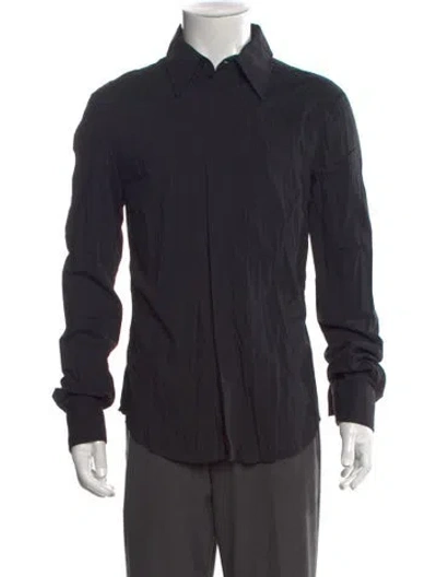 Pre-owned Just Cavalli Long Sleeve Dress Shirt In Black