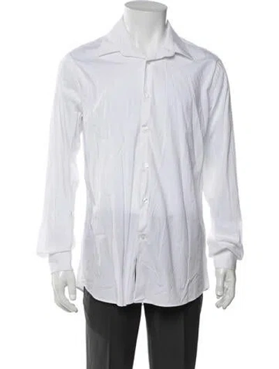 Pre-owned Just Cavalli Long Sleeve Dress Shirt In White