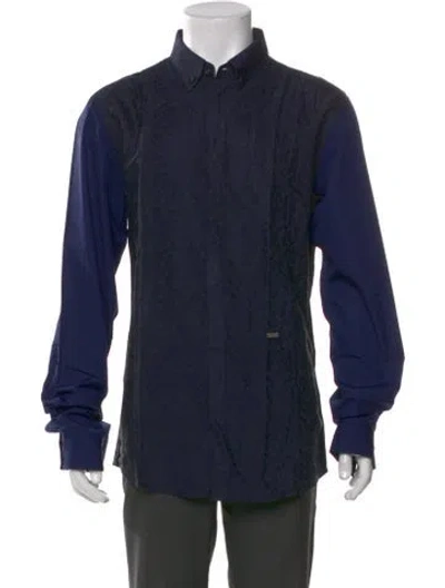 Pre-owned Just Cavalli Long Sleeve Shirt In Blue