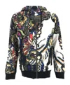 Just Cavalli Long-sleeved Casual Jacket In Black