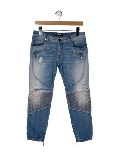 Pre-owned Just Cavalli Low-rise Skinny Leg Jeans In Blue