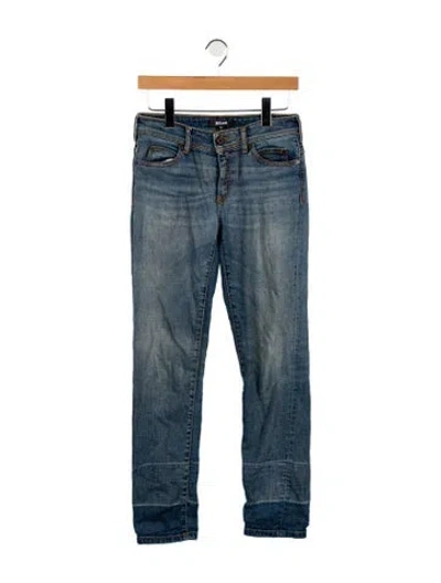 Pre-owned Just Cavalli Low-rise Straight Leg Jeans In Blue