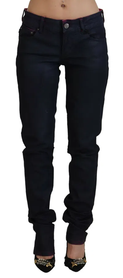 Just Cavalli Low-waist Slim Fit Jeans In Black