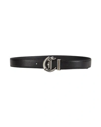 Just Cavalli Man Belt Black Size 34 Leather