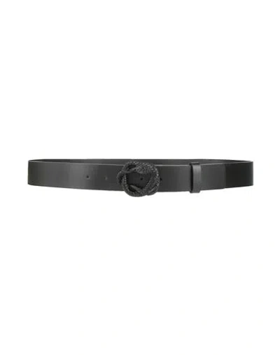 Just Cavalli Man Belt Black Size 39.5 Calfskin