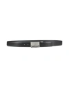 Just Cavalli Man Belt Black Size 39.5 Calfskin In Black