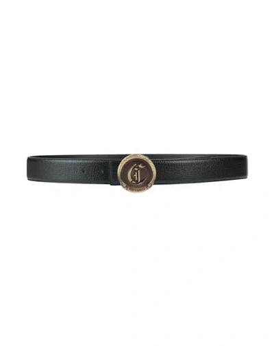 Just Cavalli Man Belt Black Size 39.5 Calfskin