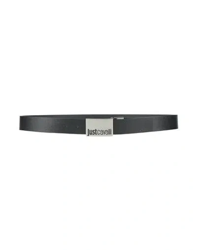 Just Cavalli Man Belt Black Size 39.5 Calfskin
