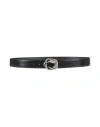 Just Cavalli Man Belt Black Size 39.5 Leather In Black