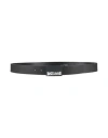 Just Cavalli Man Belt Black Size 39.5 Leather In Black