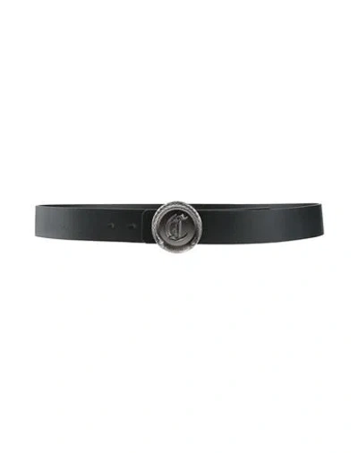 Just Cavalli Man Belt Black Size 39.5 Leather