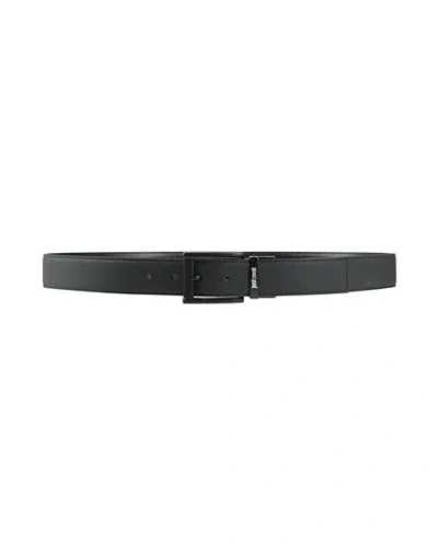 Just Cavalli Man Belt Black Size 39.5 Polyurethane