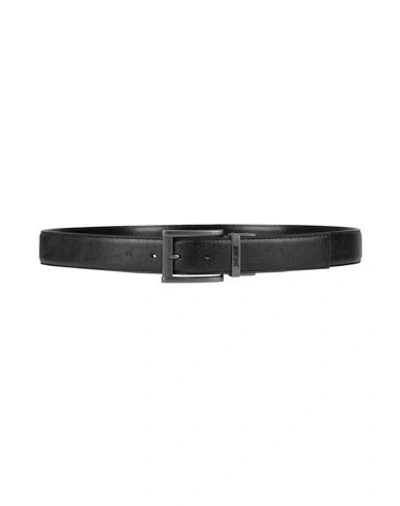 Just Cavalli Man Belt Black Size 42 Calfskin