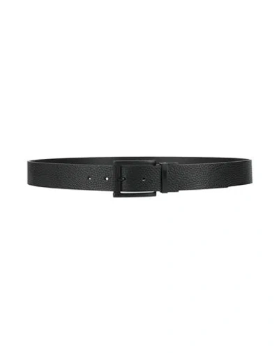 Just Cavalli Man Belt Black Size 42 Calfskin