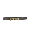 Just Cavalli Man Belt Cocoa Size 39.5 Calfskin In Brown