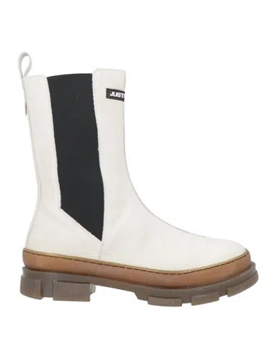 Just Cavalli Man Knee Boots Light Grey Size 11 Soft Leather