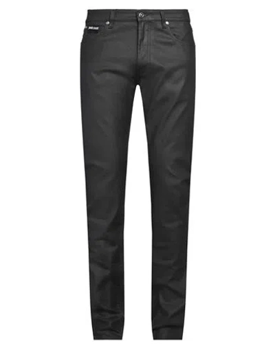 Just Cavalli Man Jeans Black Size 35 Cotton, Elastane