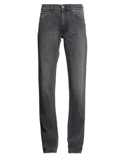 Just Cavalli Man Jeans Black Size 35 Cotton, Elastane In Gray